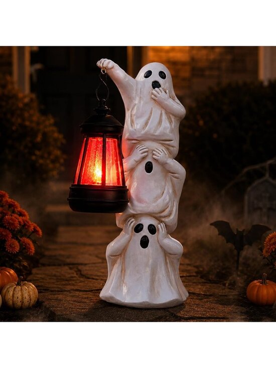 Other - Outdoor Halloween Ghost Statue Decor - Cute Light Up Garden Yard Decoration